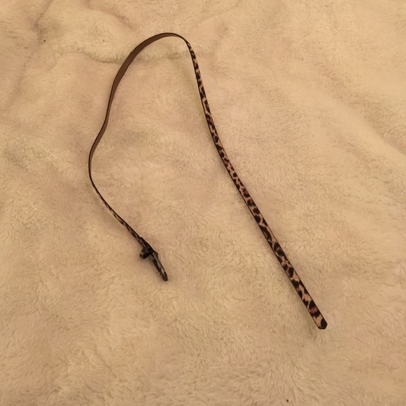 Cheetah Print Skinny Belt