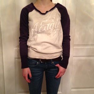 American Eagle Baseball Sweater