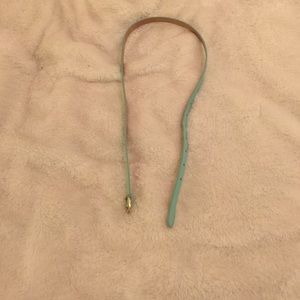 Teal J.Crew Skinny Belt