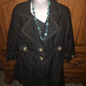 Bluejean long 3/4 sleeve jacket