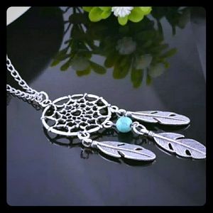New Silver dreamcatcher necklace