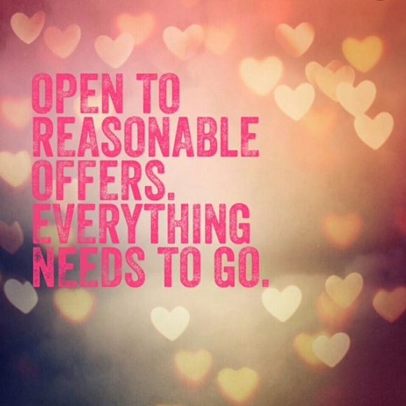 Open to reasonable offers 😊💕