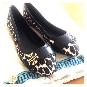 Tory Burch Animal Print Ballet Slippers-NEW