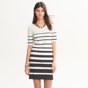 NEW Banana Republic Pointe Knit Stripe Dress