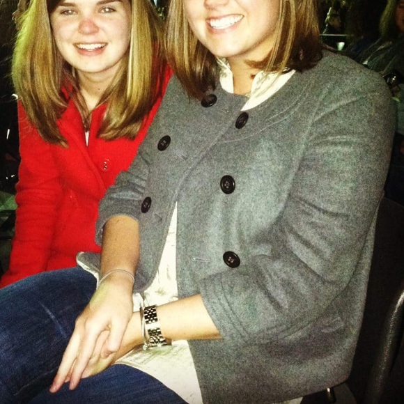 Gray J. Crew 3/4 Sleeve Coat - Picture 4 of 4