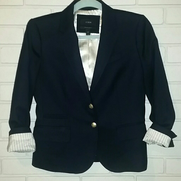Jcrew school boy blazer navy size 4p