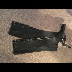 River Road Women's Leather Chaps Medium
