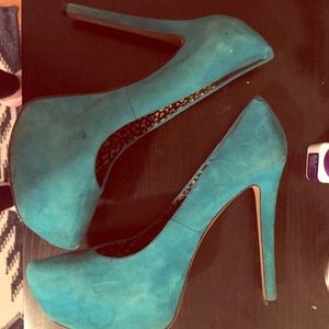 Turquoise Jessica Simpson Heels