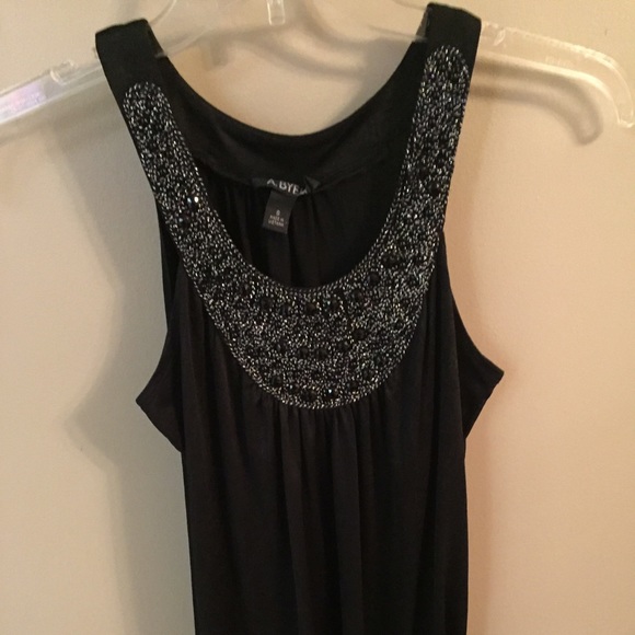 Amy Byer black jewel bib dress tank top small - Picture 1 of 3