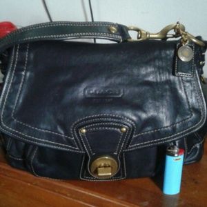 Coach Black Leather Handbag