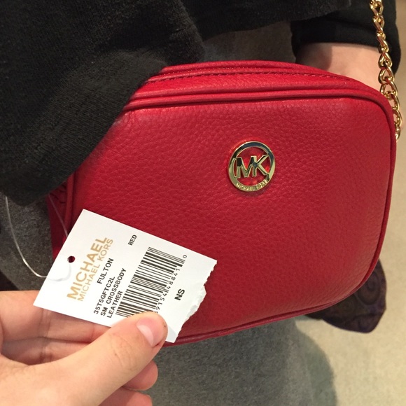 Red Michael Kors Crossbody Bag - Picture 2 of 4