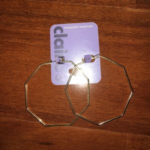 Octagon Hoop Earrings