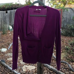 Anthropologie button down cardigan