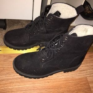 Shearling lined boots