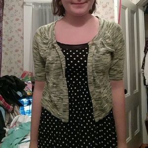 Green cardigan