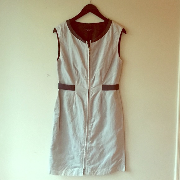 Zip Front Sheath Dress