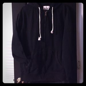 Men's black full zip hoodie