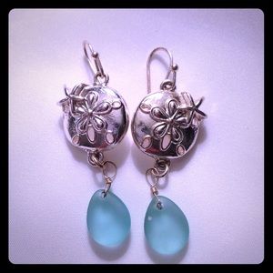 Sand Dollar Drop Earrings