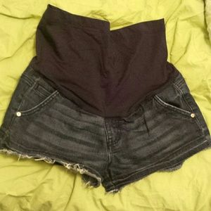 Distressed Maternity shorts