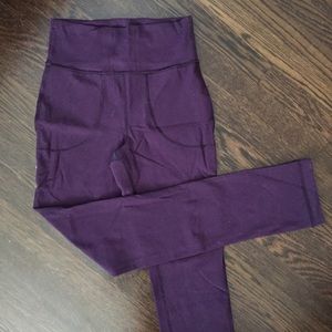Lululemon fold over pant with front pockets