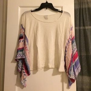 Ella moss poncho style shirt - size small