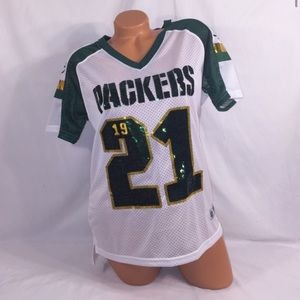 VS PINK Bling Green Bay Packers Jersey Top