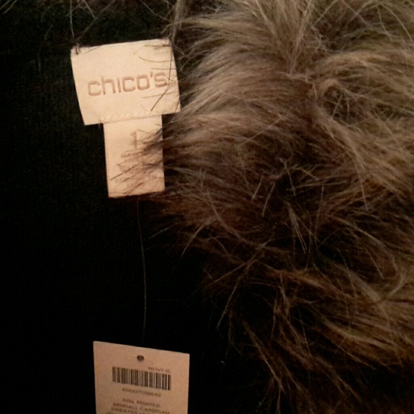 Chicos faux fur sweater/jacket - Picture 2 of 2