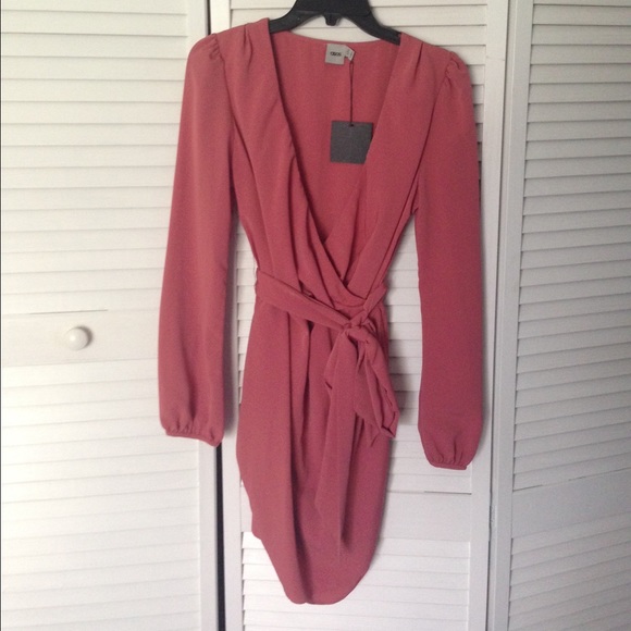 Blush wrap dress