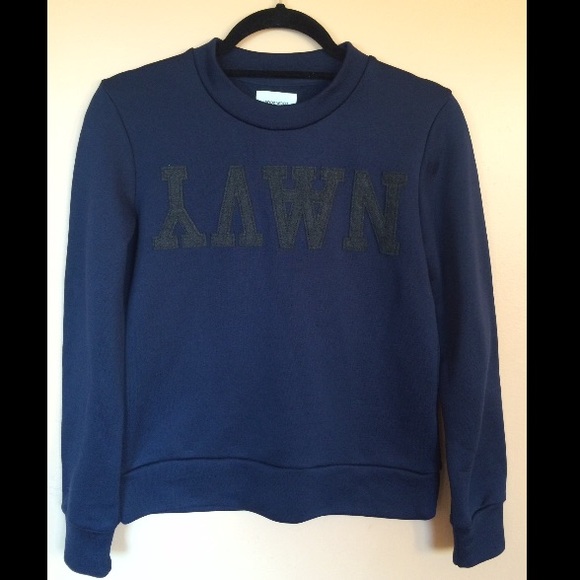 Navy Graphic Sweatshirt