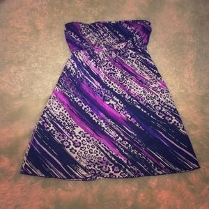 Last Chance: Multicolored animal print dress.