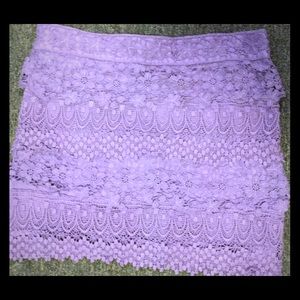 Lilac Lace Skirt
