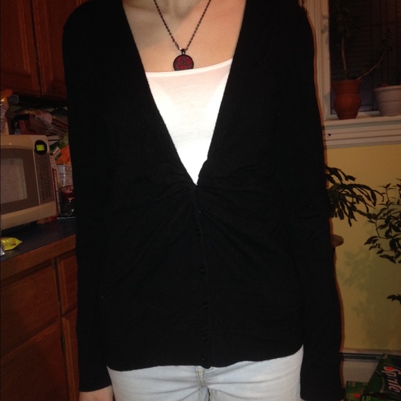Black cardigan