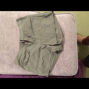 Army green shorts