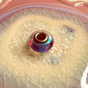 Chamilia  aqua shimmer bead