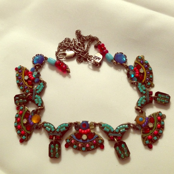 Intricately Beaded Choker Necklace.