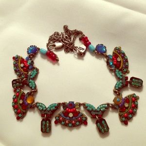 Intricately Beaded Choker Necklace.