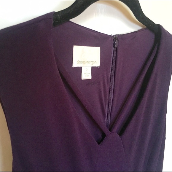 Purple Donna Morgan Cutout Dress - Picture 2 of 4