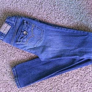 Medium wash skinny jeans by Paris Blues