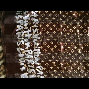 Louis Vuitton graffiti scarf