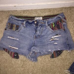 Free people multicolored shorts