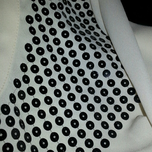 NWT SZ 14-16W cream sequin blouse - Picture 3 of 3