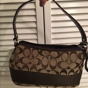 Coach Brown Fabric Purse
