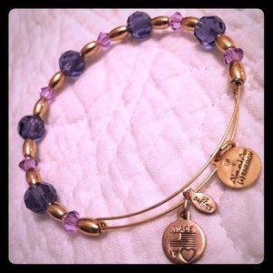 ALEX & ANI Purple beaded bracelet