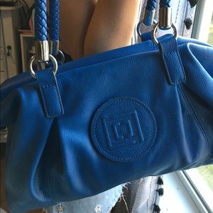 Bright blue Liz Claiborne handbag