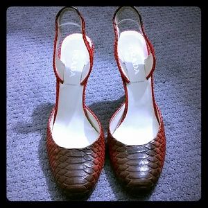 Authentic Prada Snakeskin Pumps