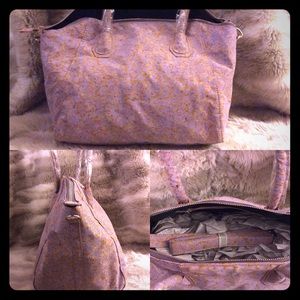 Lavender/Tan Shoulder/handbag Purse NEW