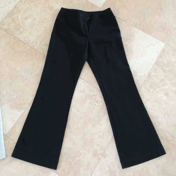 Black cotton slacks