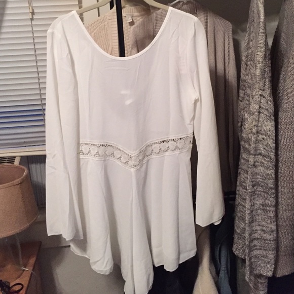 White flowy romper!