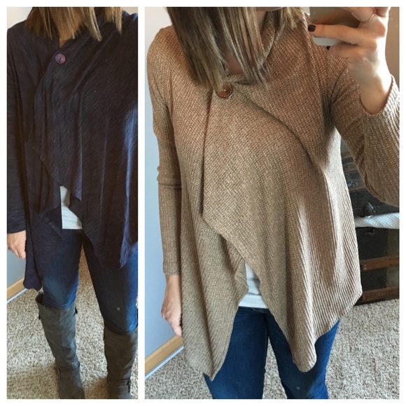 ๐ Camel Poncho/Cardi - Picture 3 of 4