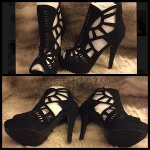 Brand New Black Cut Out Stilettos